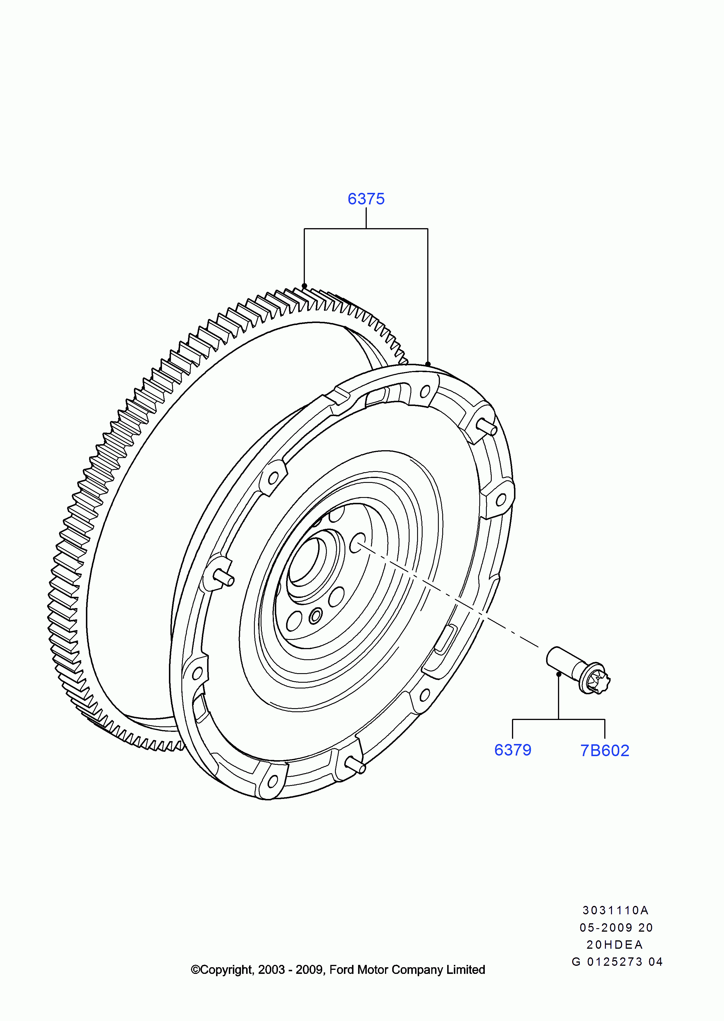 FORD 1521330 - Маховик autospares.lv