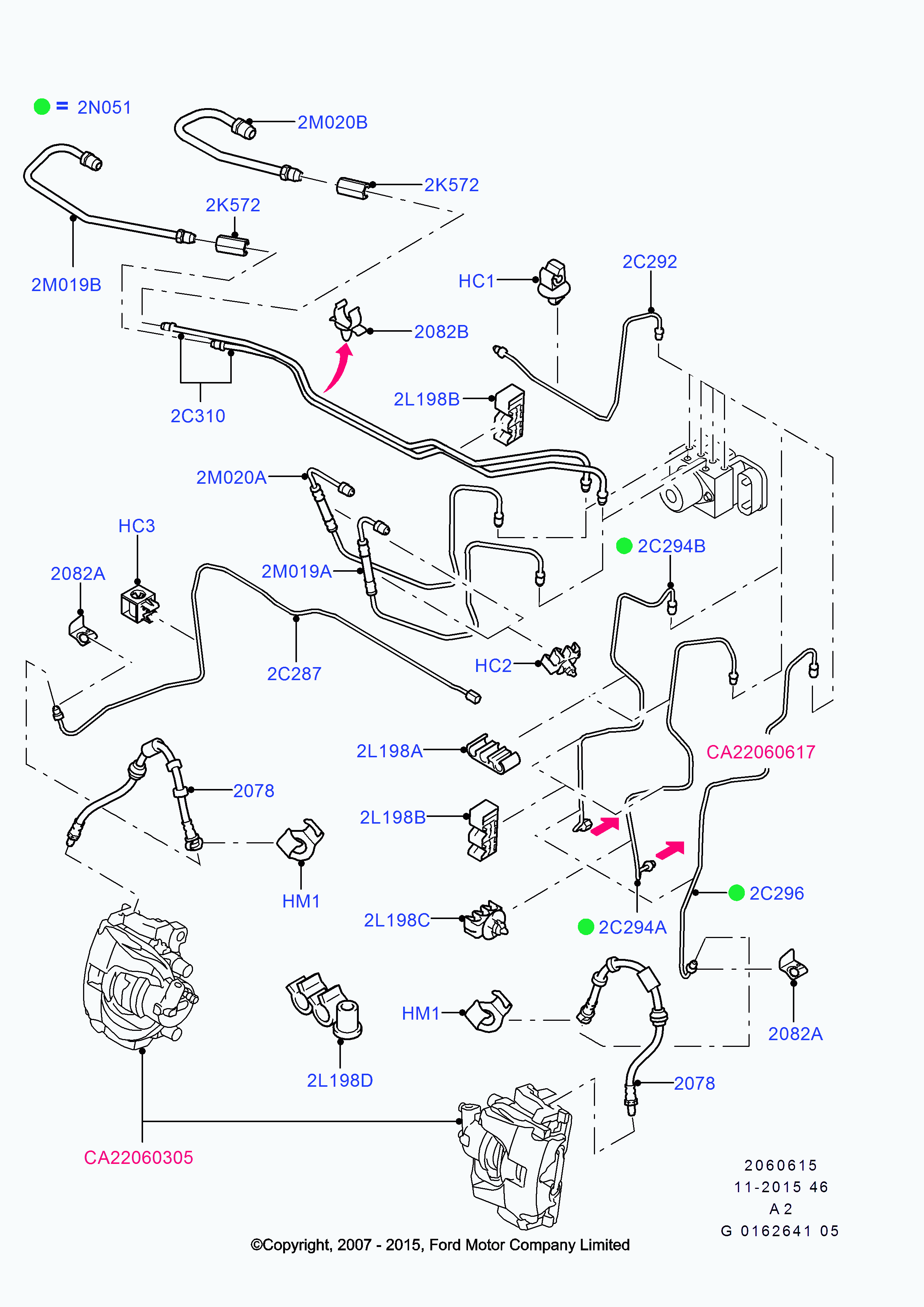 FORD 1671020 - Тормозной шланг autospares.lv