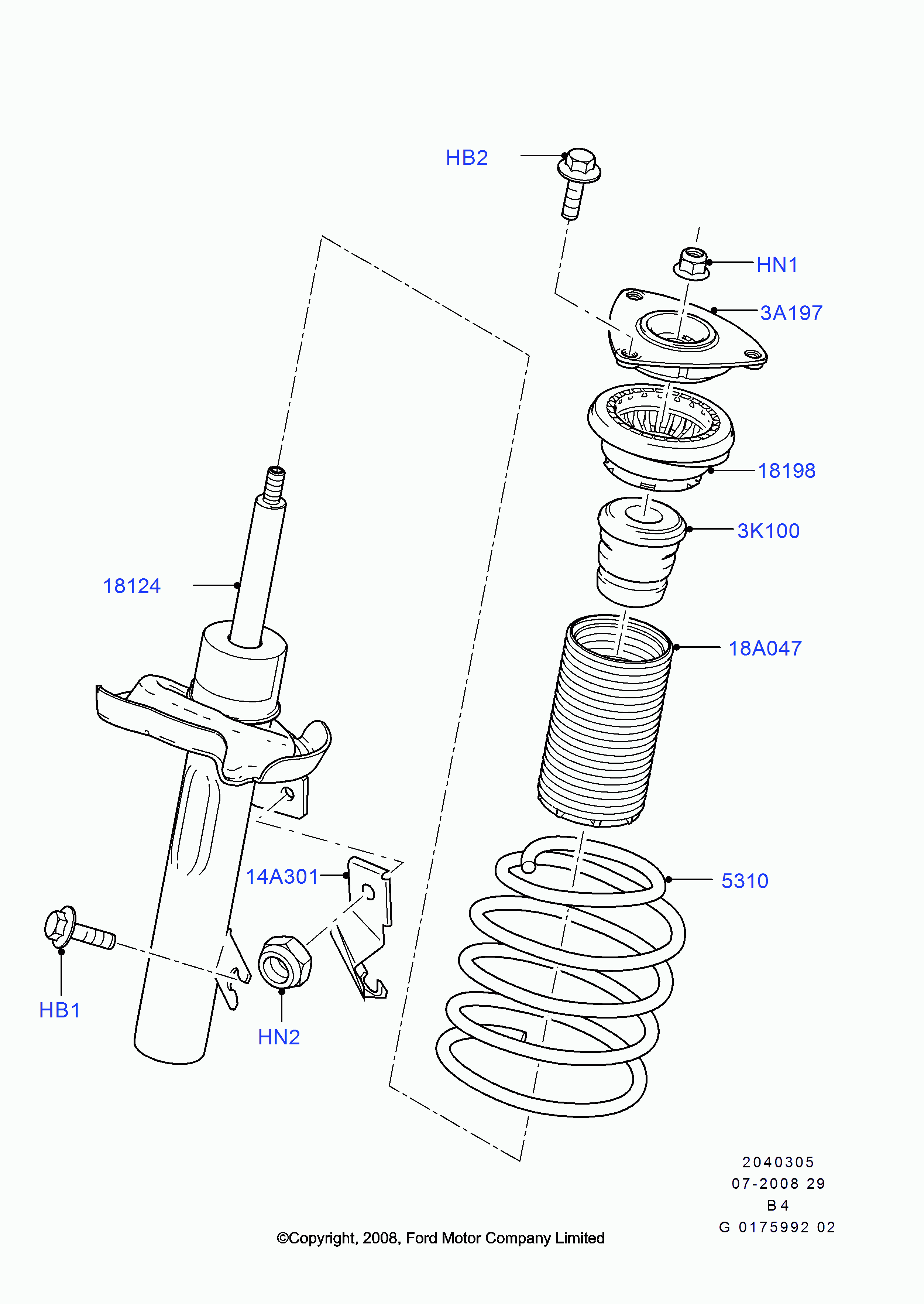 FORD 1570032 - Kit - Front Suspension Strut autospares.lv