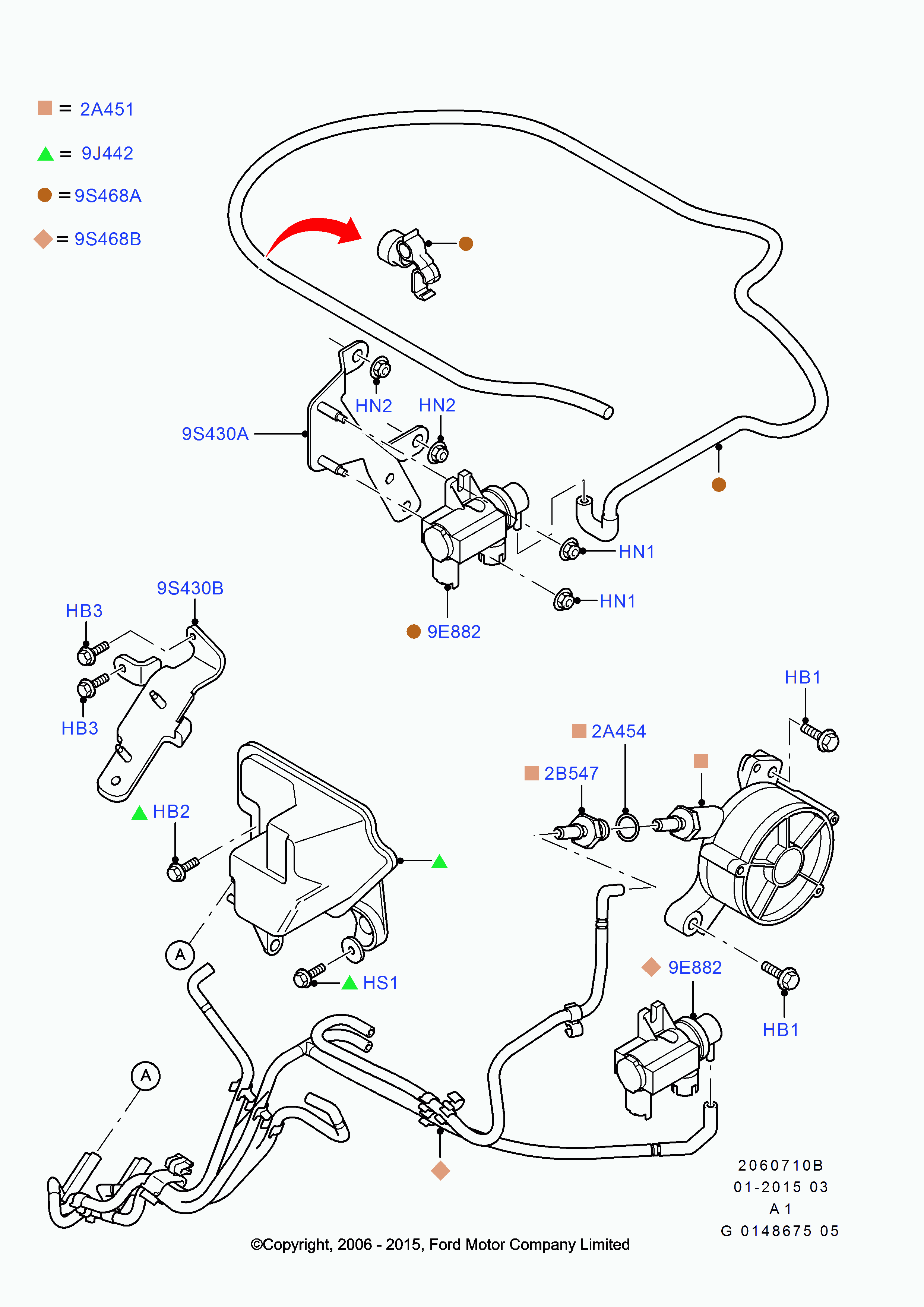 FORD 1863168 - Тормозные колодки, дисковые, комплект autospares.lv