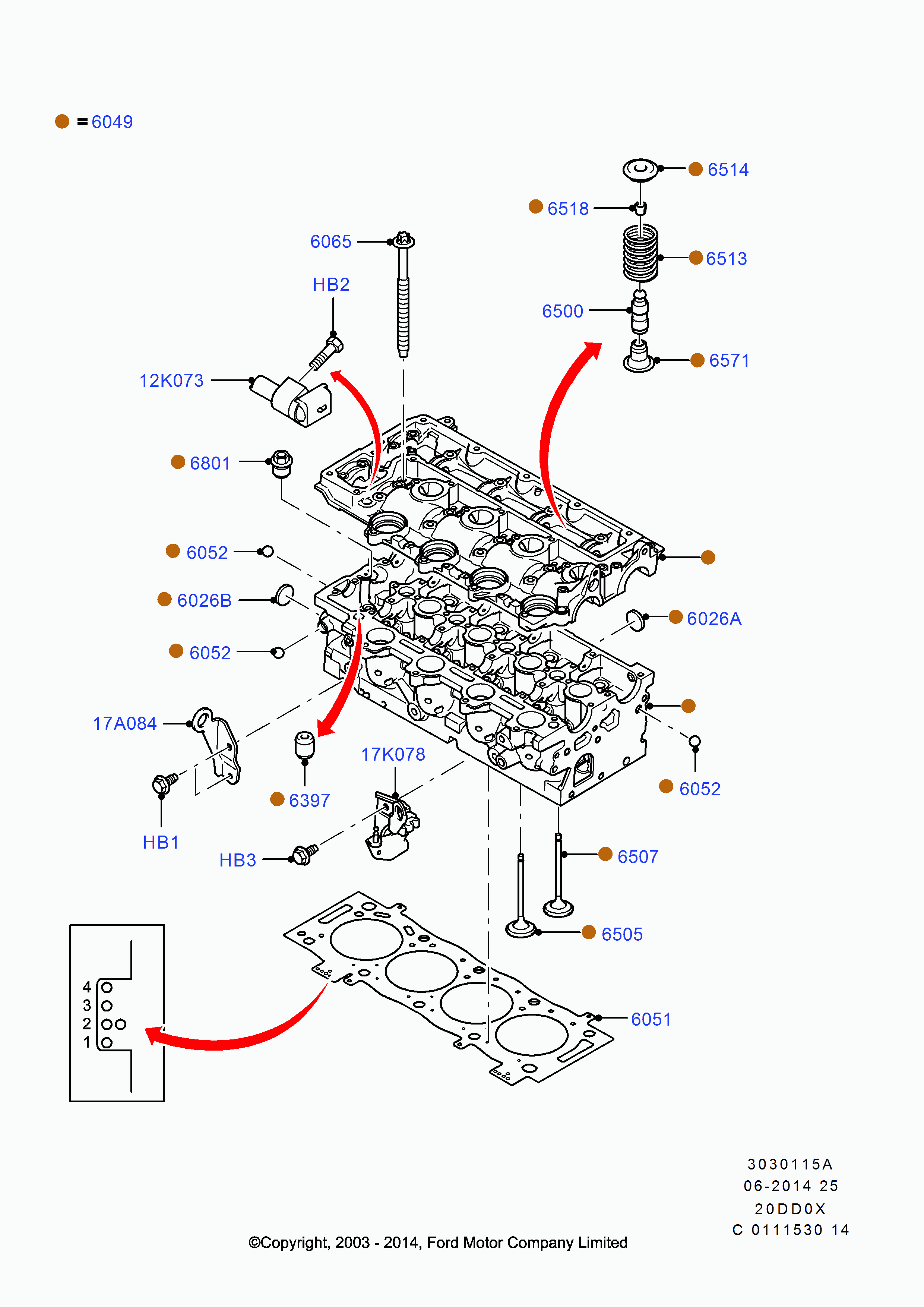 FORD 1331285 - Толкатель, гидрокомпенсатор autospares.lv