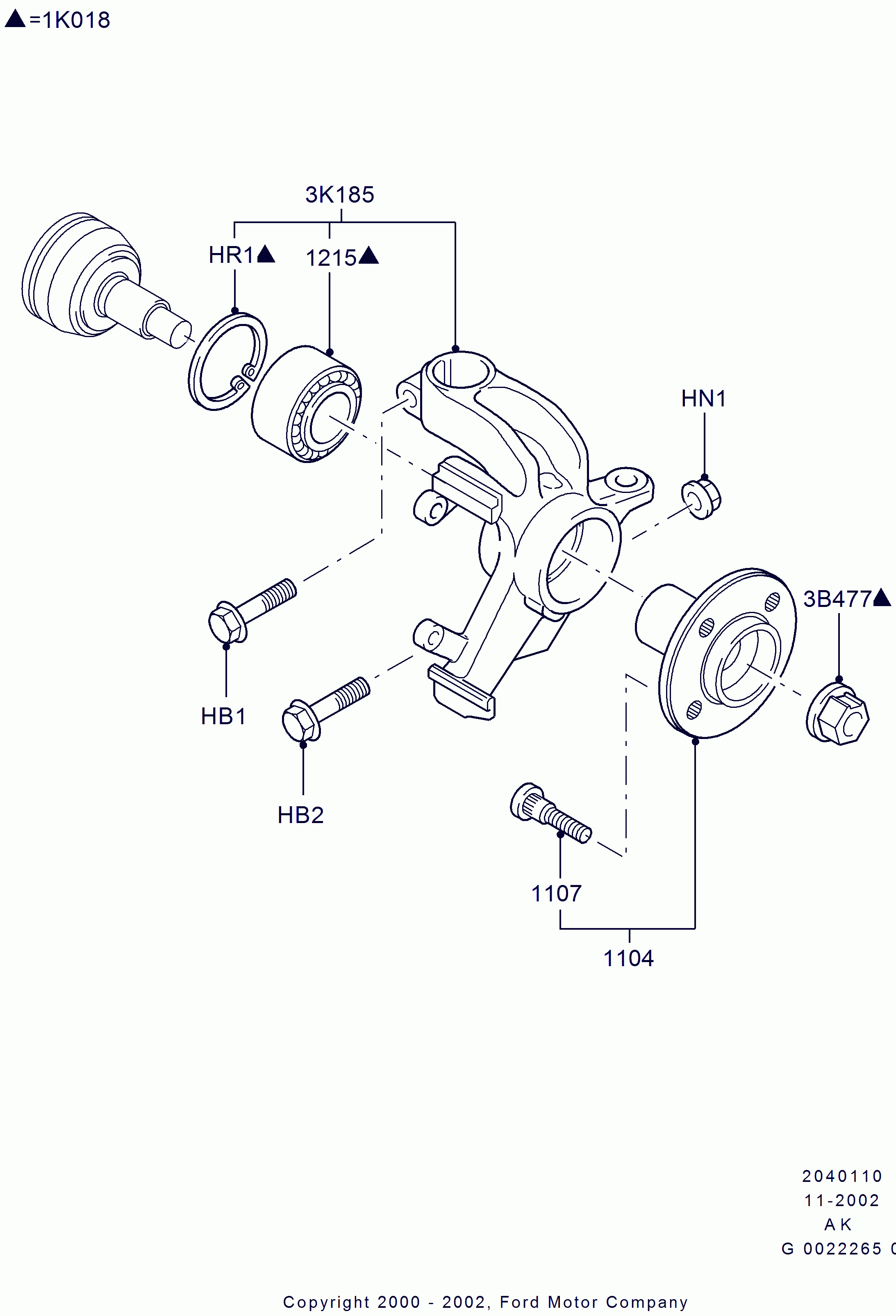 FORD USA 1112547 - Подшипник ступицы колеса, комплект autospares.lv