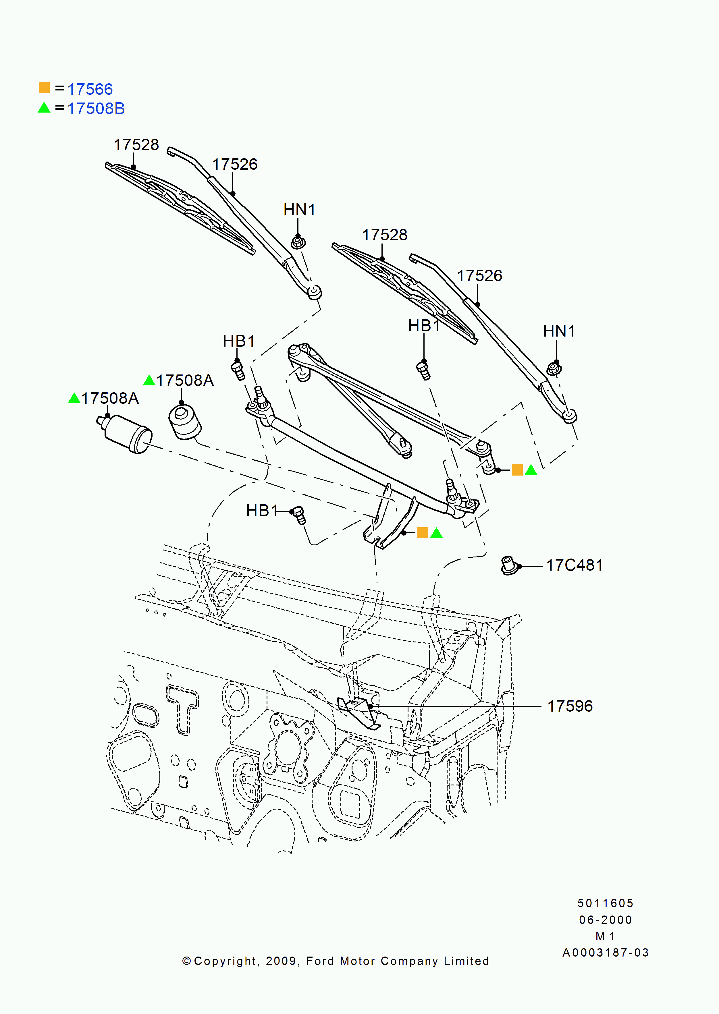 FORD 4658576 - Щетка стеклоочистителя autospares.lv