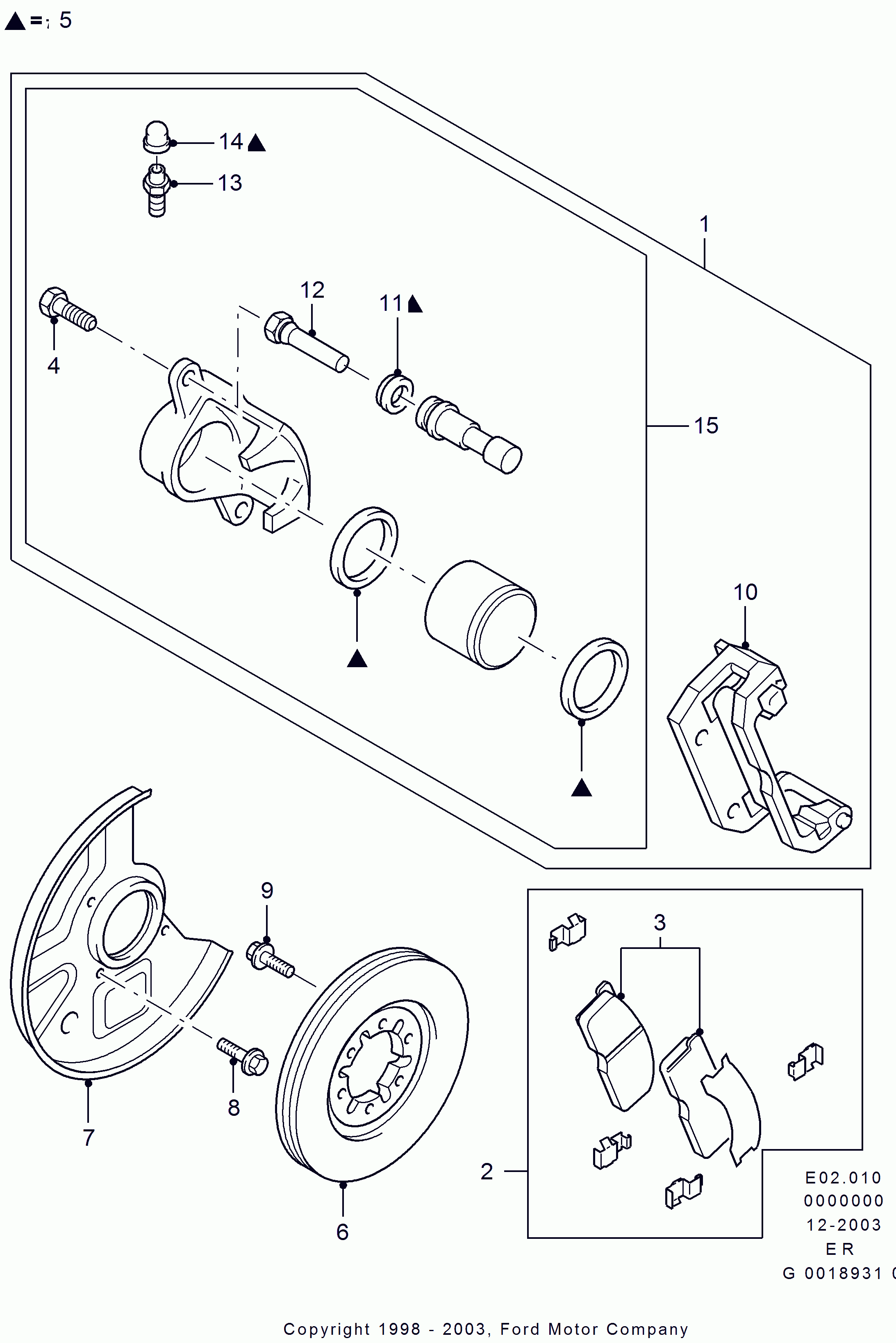 FORD 3664617 - Тормозной суппорт autospares.lv