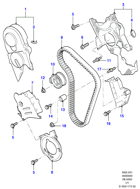 FORD 1 221 491 - Направляющий ролик, зубчатый ремень ГРМ autospares.lv