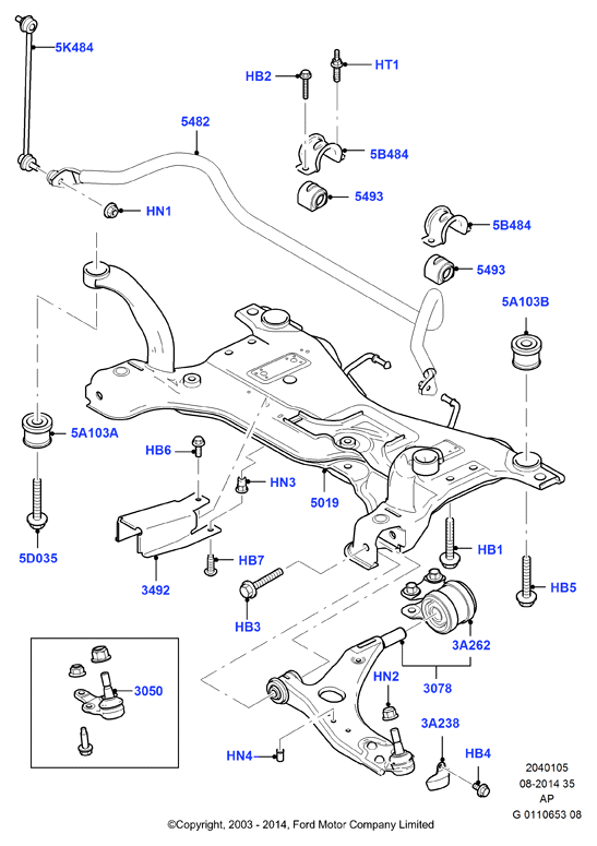 FORD 1420795 - Рычаг подвески колеса autospares.lv