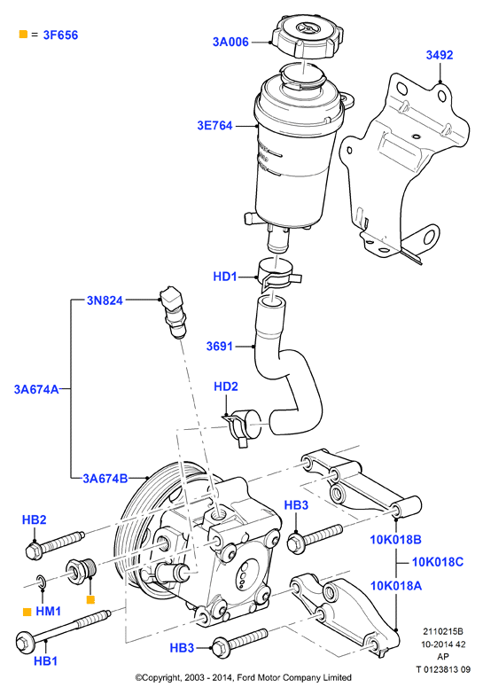 FORD 1 362 652 - Гидравлический насос, рулевое управление, ГУР autospares.lv