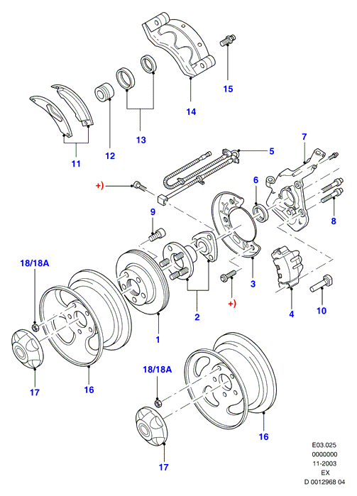 FORD 4130885 - Тормозные колодки, дисковые, комплект autospares.lv