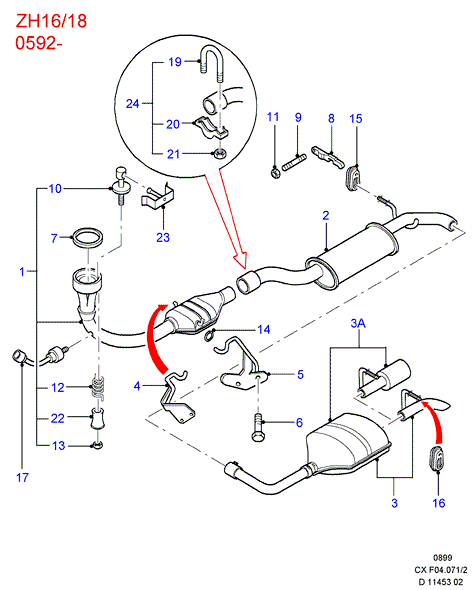 FORD 1147101 - Прокладка, труба выхлопного газа autospares.lv