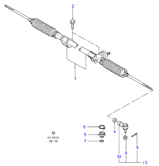 FORD 6163015 - Рулевой механизм, рейка autospares.lv