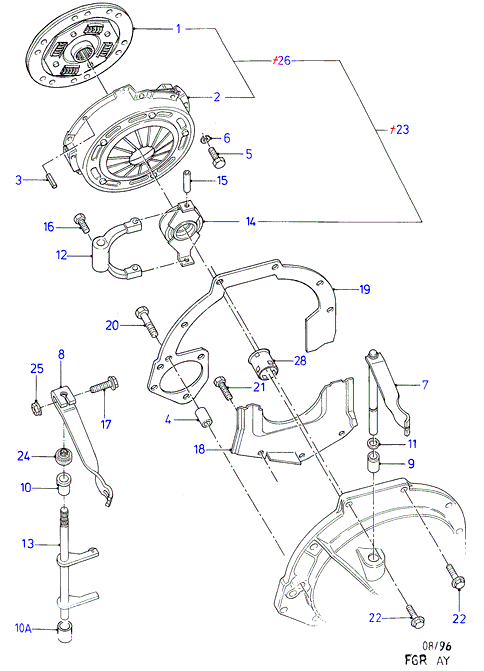 FORD 5029550 - Комплект сцепления autospares.lv