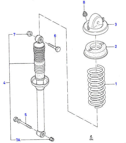 FORD 1133932 - Амортизатор autospares.lv