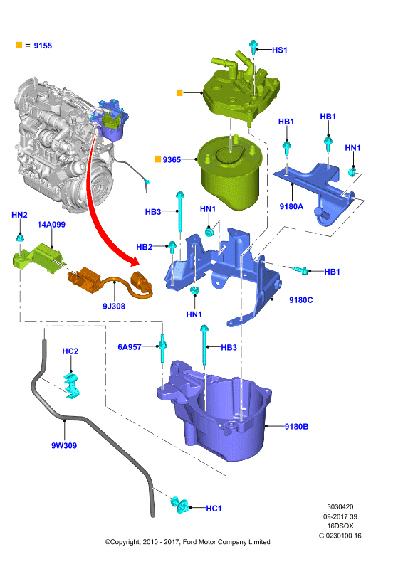 FORD 1881228 - Топливный фильтр autospares.lv