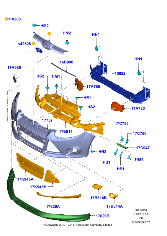 FORD 2 038 573 - Эмблема радиатора autospares.lv