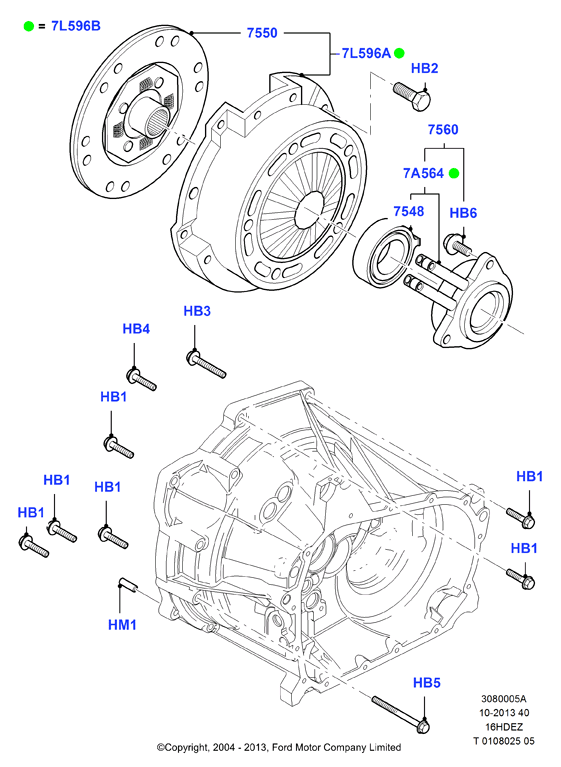 FORD 1830995 - Центральный выключатель, система сцепления autospares.lv