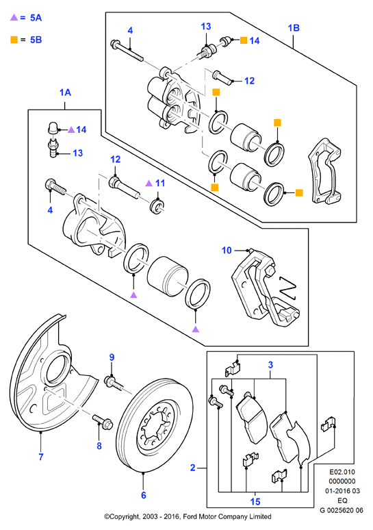 MAZDA 4 509 526 - Тормозные колодки, дисковые, комплект autospares.lv