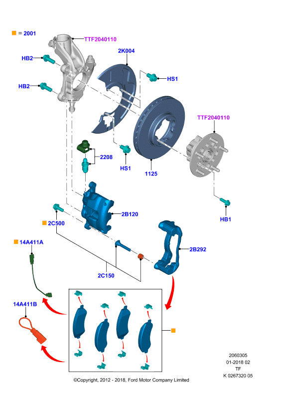 FORD USA 2 110 008 - Тормозной диск autospares.lv