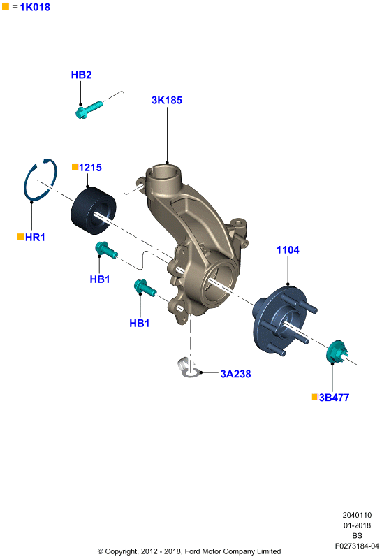 FORD 1502123 - Подшипник ступицы колеса, комплект autospares.lv