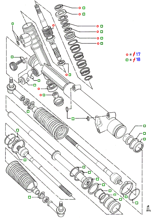 FORD 1044673 - Рулевой механизм, рейка autospares.lv