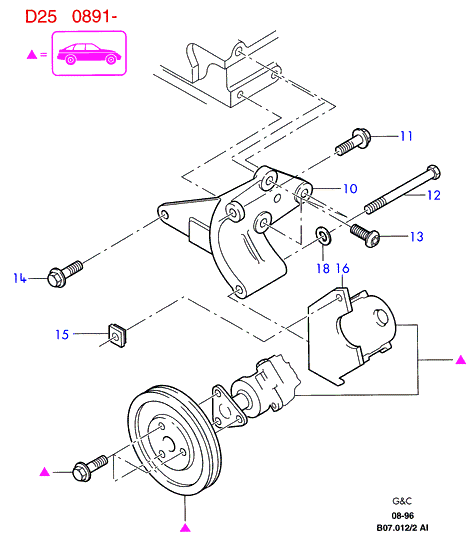 Chrysler 1040754 - Поликлиновой ремень autospares.lv