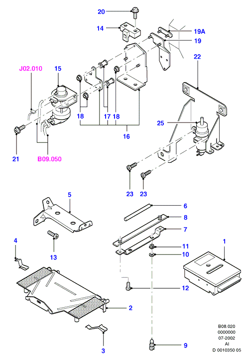 AKRON 1050445 - Bracket - Valve autospares.lv