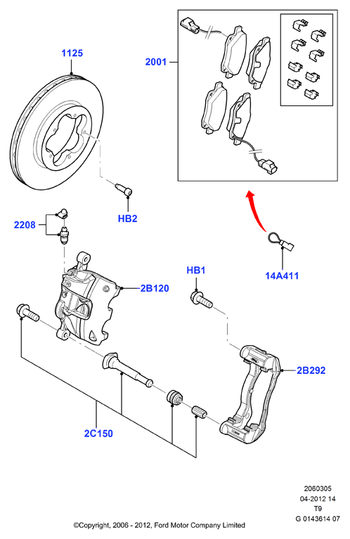 FORD 2256302 - Тормозной диск autospares.lv