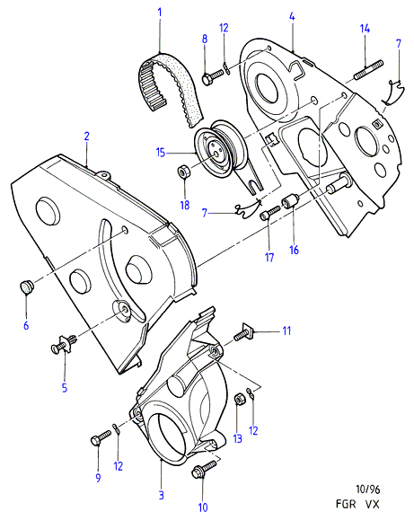 FORD 1762232 - Направляющий ролик, зубчатый ремень ГРМ autospares.lv