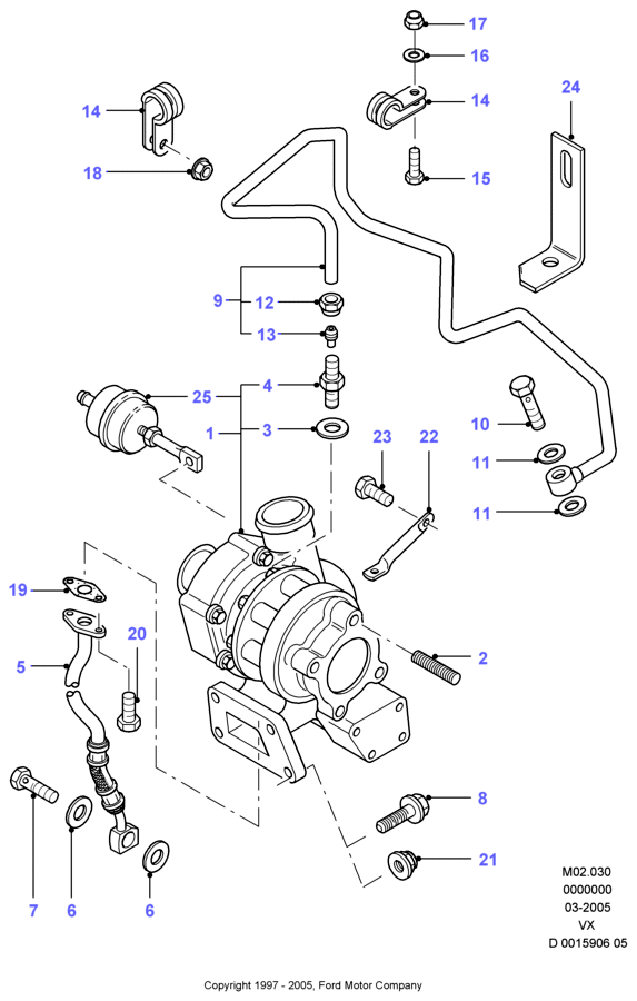 FORD 1002829 - Турбина, компрессор autospares.lv