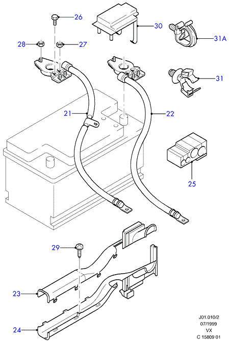 FORD 1867385 - Стартерная аккумуляторная батарея, АКБ autospares.lv