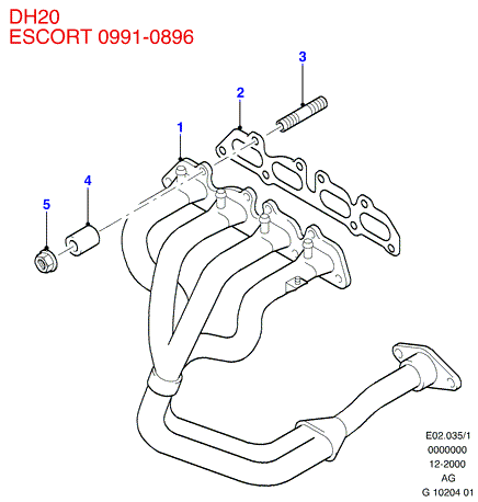 FORD 6084180 - Гайка, выпускной коллектор autospares.lv