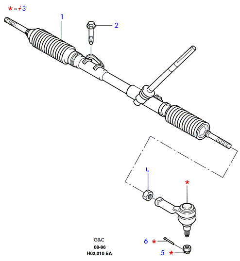 FORD 5026748 - Рулевой механизм, рейка autospares.lv