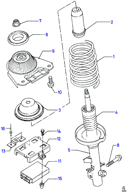 FORD 6966318 - Пружина ходовой части autospares.lv