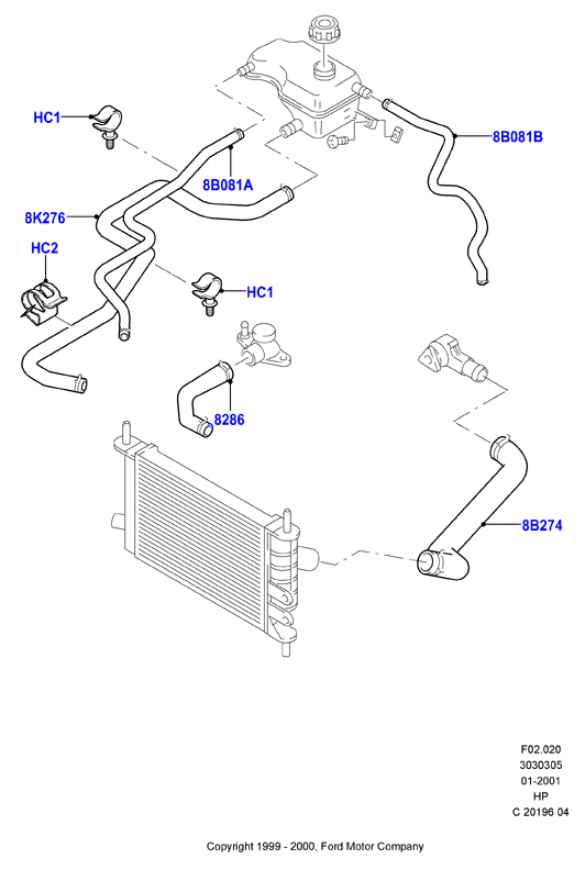 FORD 1037315 - Шланг радиатора autospares.lv