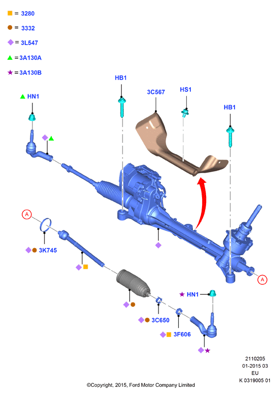 FORD 1 826 505 - Наконечник рулевой тяги, шарнир autospares.lv