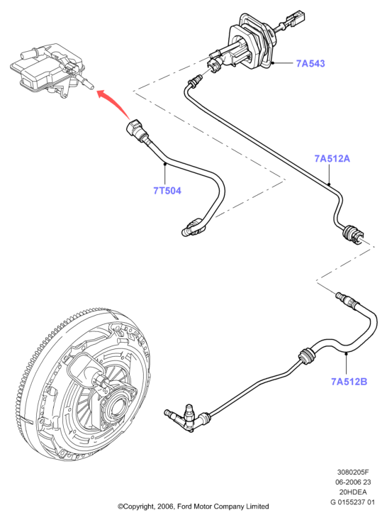 FORD 1472117 - Проводка сцепления autospares.lv