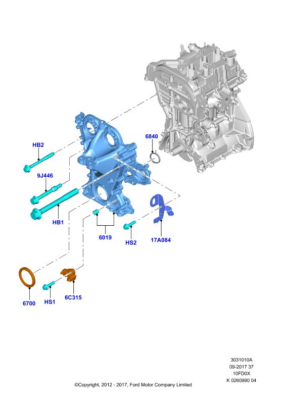 FORD 1 812 510 - Уплотняющее кольцо, коленчатый вал autospares.lv