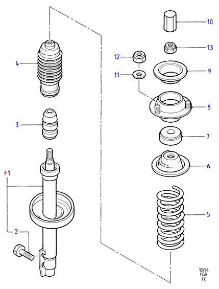 FORD 5 030 215 - Амортизатор autospares.lv