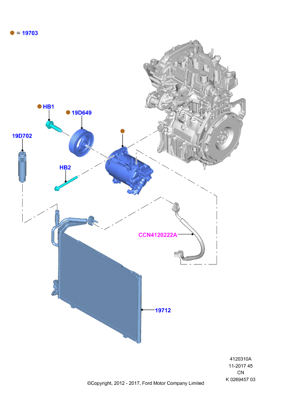 FORD 2021125 - Компрессор кондиционера autospares.lv