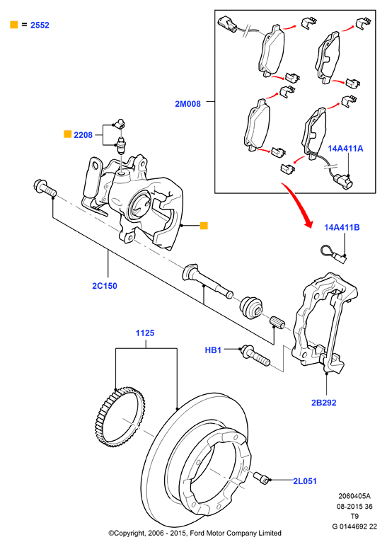 FORD 2 256 895 - Тормозной диск autospares.lv