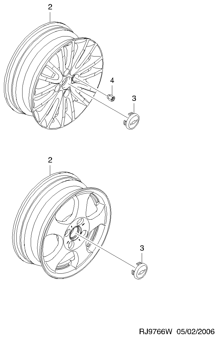 Opel 94837389 - Гайка крепления колеса autospares.lv