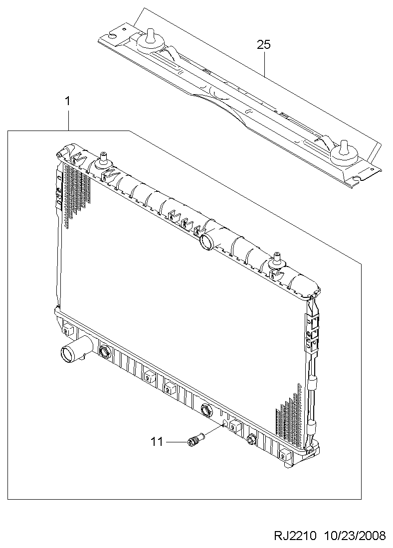 Suzuki 96553422 - Радиатор, охлаждение двигателя autospares.lv