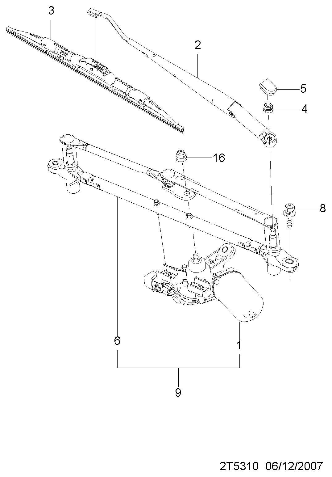 DAEWOO 95980791 - Щетка стеклоочистителя autospares.lv