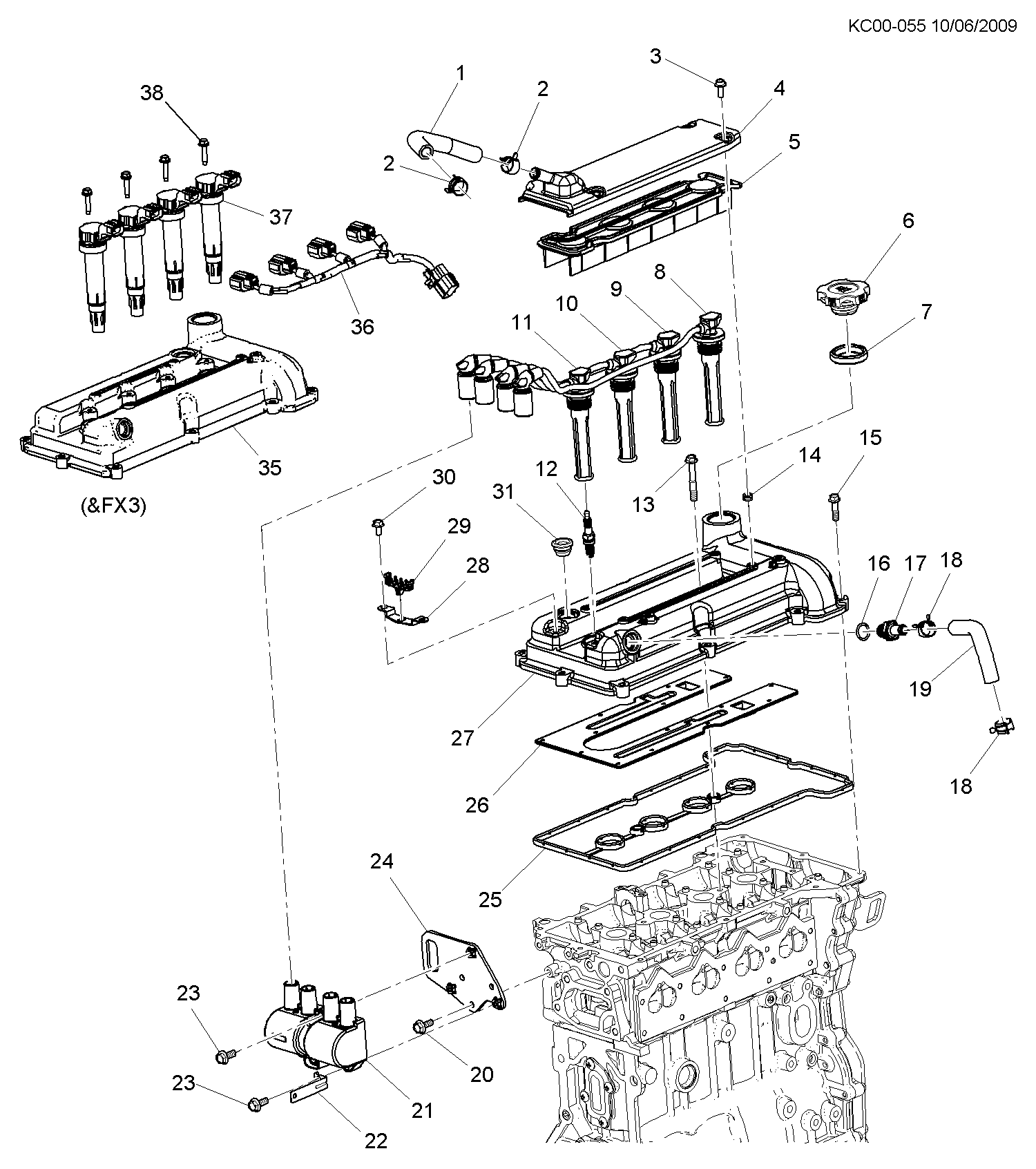 Saturn 25182496 - Катушка зажигания autospares.lv