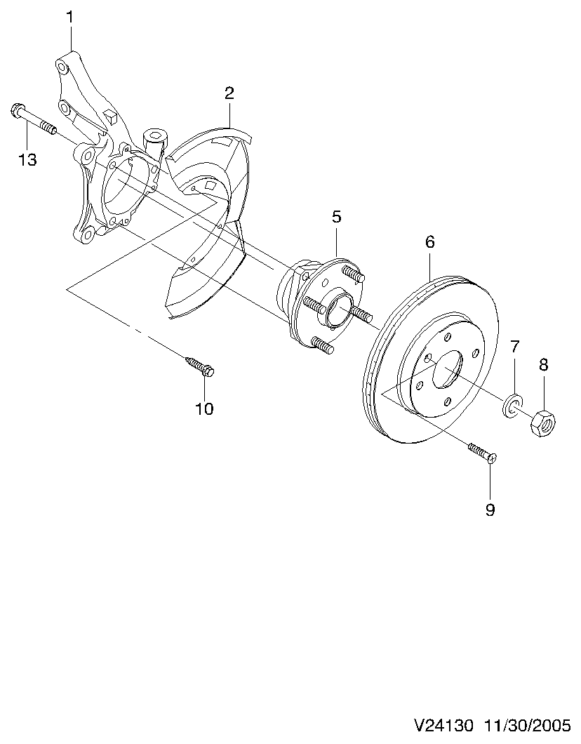 Chevrolet 96329364 - Тормозной диск autospares.lv