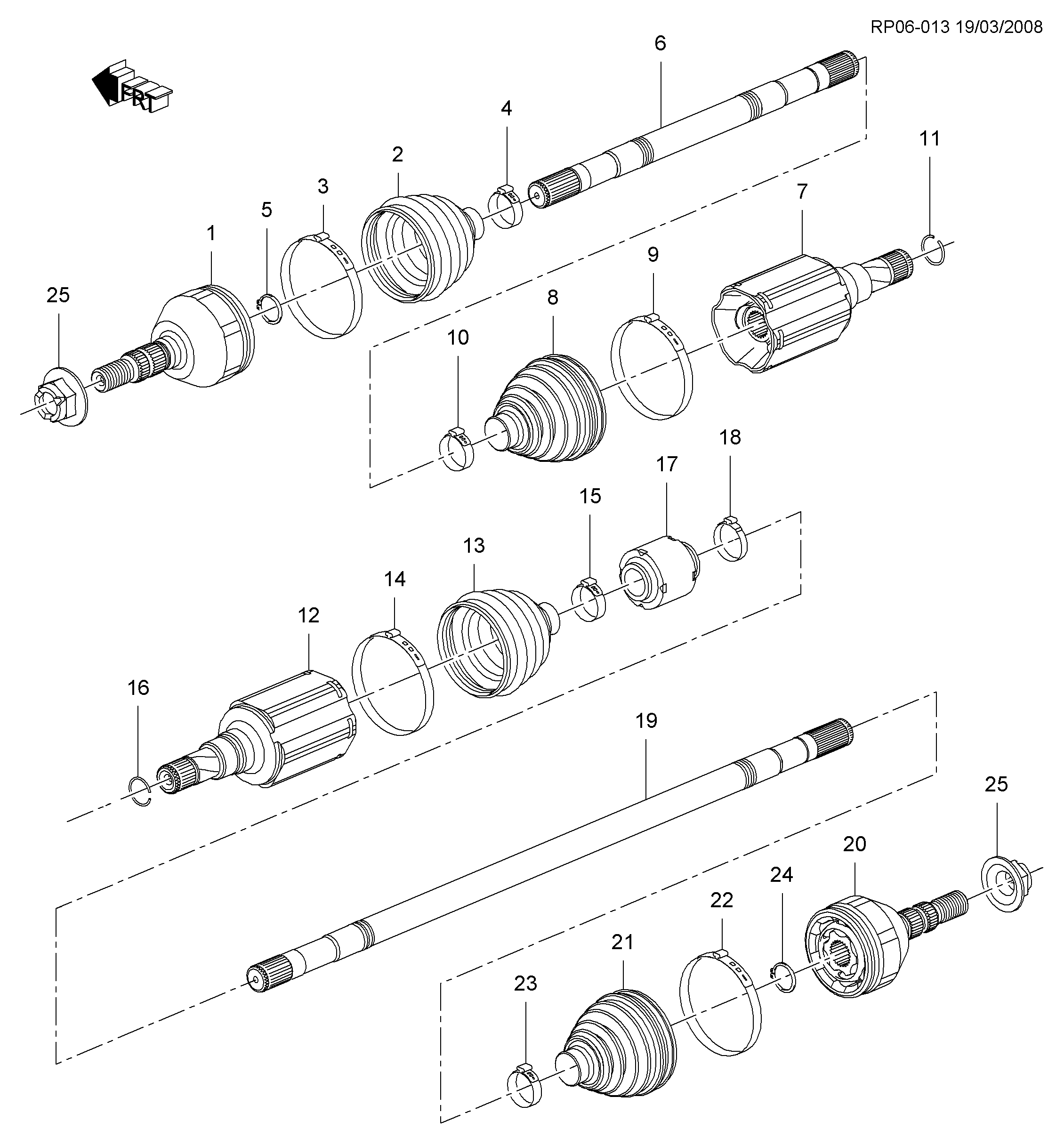 Chevrolet 13318002 - Пыльник, приводной вал autospares.lv