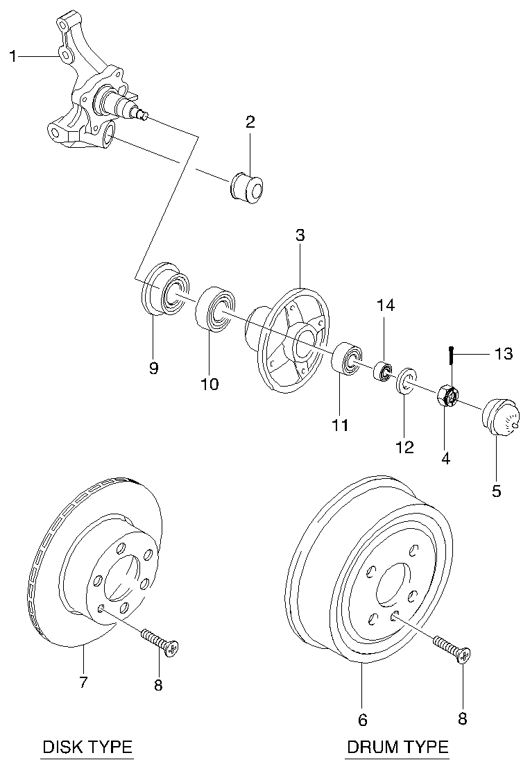 Chevrolet 09265-17101 - Подшипник ступицы колеса, комплект autospares.lv