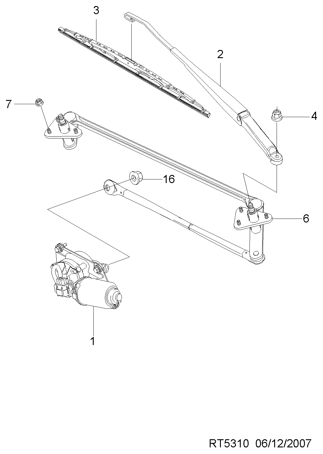 DAEWOO 96380628 - Щетка стеклоочистителя autospares.lv