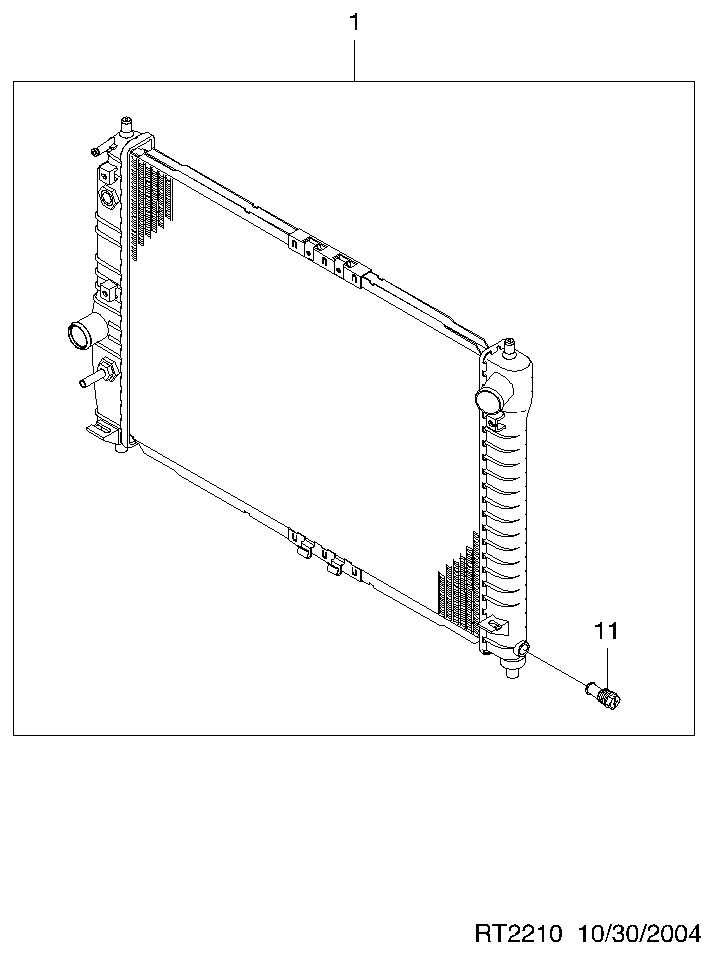 ISUZU 96816481 - Радиатор, охлаждение двигателя autospares.lv