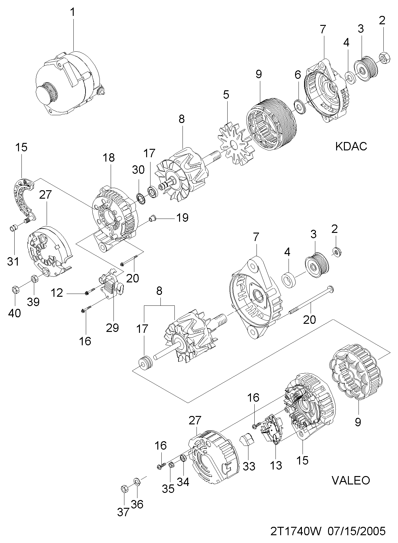 Chevrolet 96858875 - Генератор autospares.lv