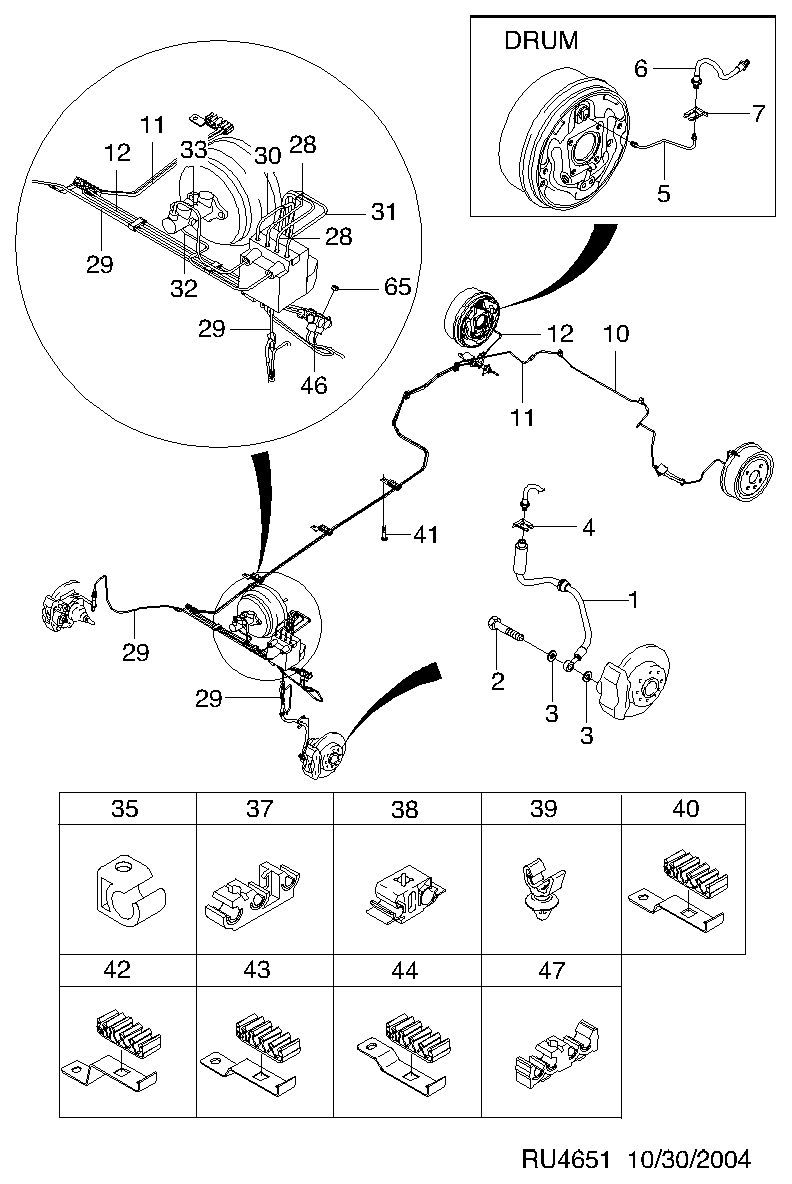 Chevrolet 96397206 - Тормозной шланг autospares.lv